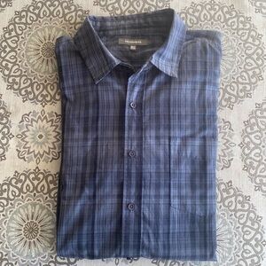 Grey Striped Dress Shirt